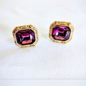 Gorgeous Amethyst Vintage Earrings